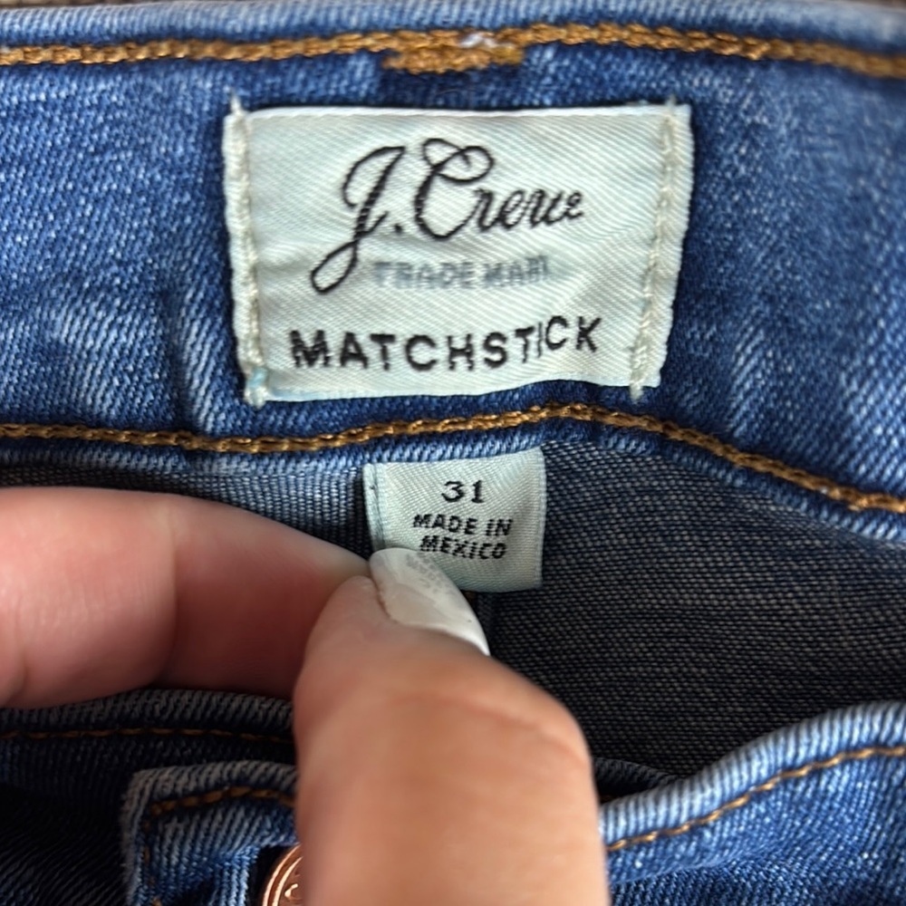 J. Crew > Matchstick Skinny Blue Jeans 31 - Picture 2 of 7